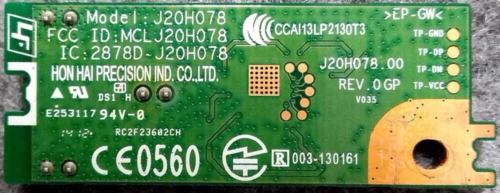 Sony KDL-32R433B - J20H078.00 Rev. O - Modulo WI-FI B TV Modules