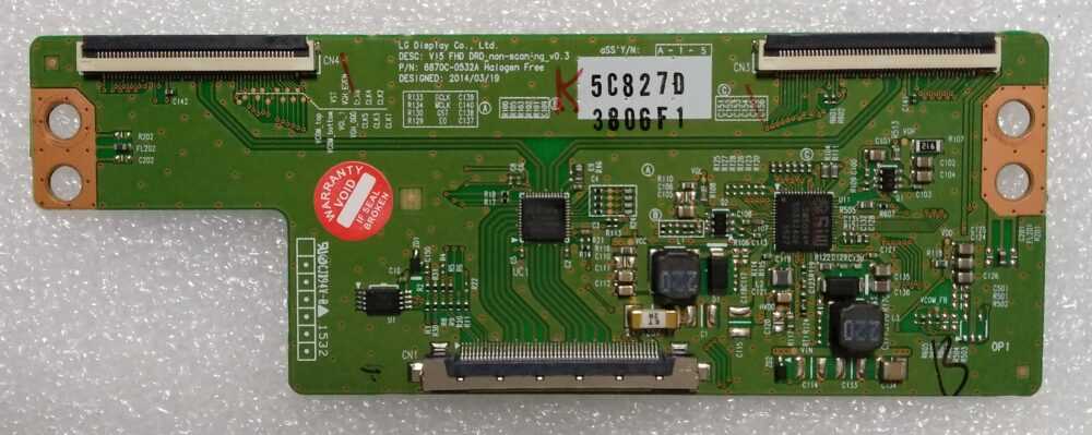 6870C-0532A - T-Con Telefunken TE43282B34C2K - Pannello VES430UNDL-2D-N12 TV Modules