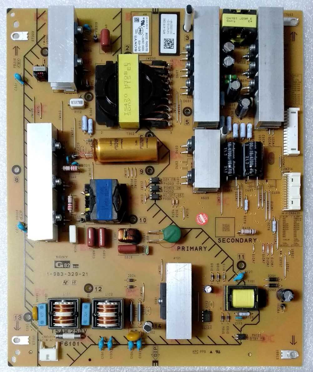 1-983-329-21 - Módulo de alimentación Sony 55XG9505 - Panel YD9S055DND01 - Módulos TV