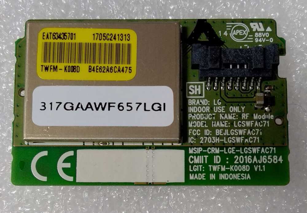LGSWFAC71 - Modulo WI-FI LG LE43LJ594V TV Modules