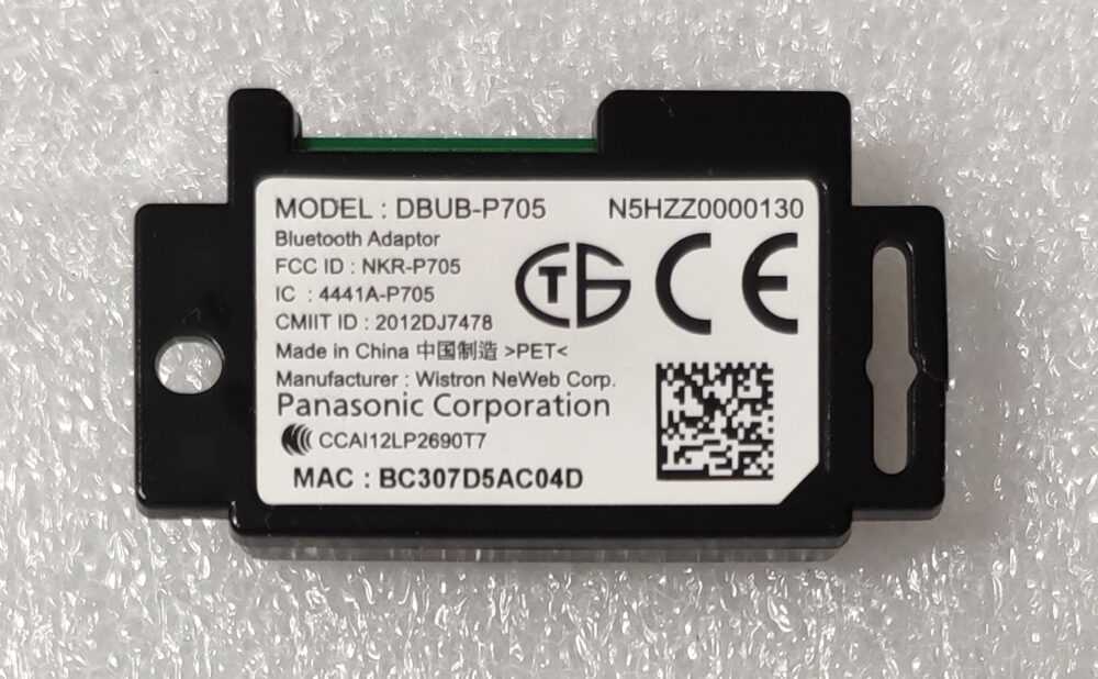 N5HZZ0000130 - DBUB-P705 - Modulo bluetooth Panasonic TX-42ASE650 TV Modules