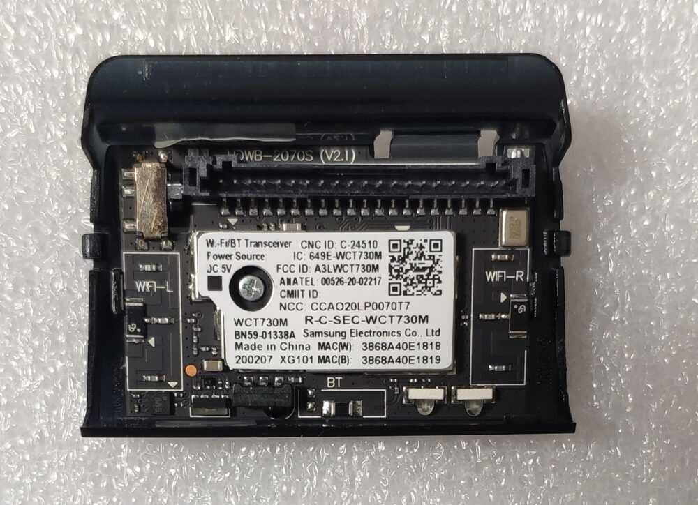 BN59-01338A - Modulo WI-FI + Transceiver Samsung QE65Q70TATXZT TV Modules