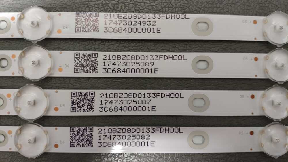 LB43104 V0_02 - Kit di 4 barre led Philips 43PUS6162-12 TV Modules