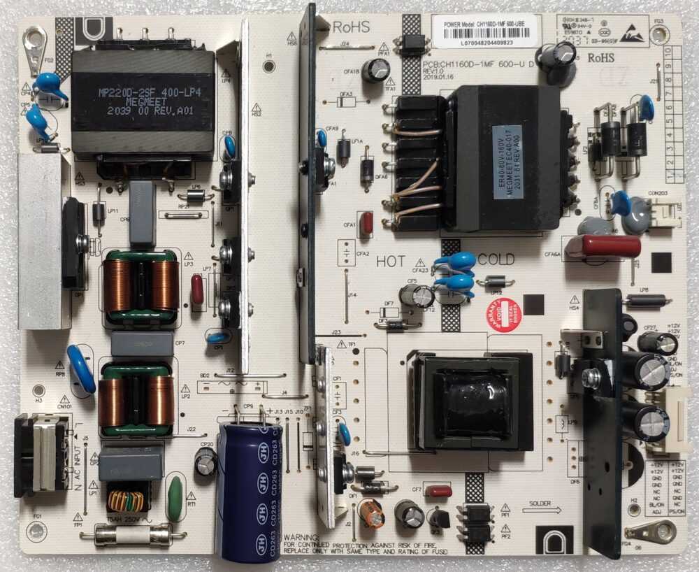 CH1160D-1MF 600-UBE - Module d'alimentation pour TV OK ODL50672U-TAB - Modules TV