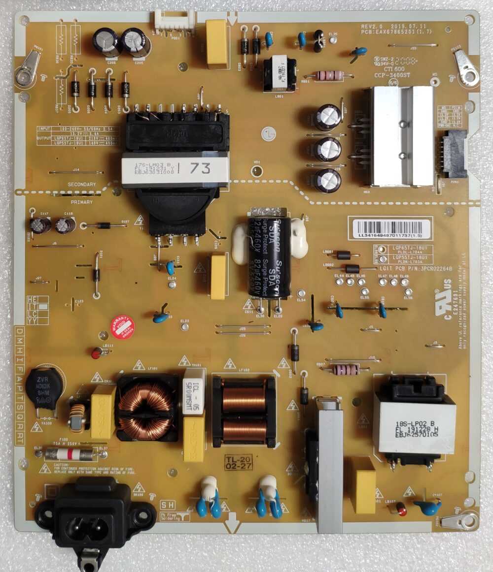 EAX67865201 (1.7) EAY64948701 - Modulo power LG 55UM7050PLC TV Modules