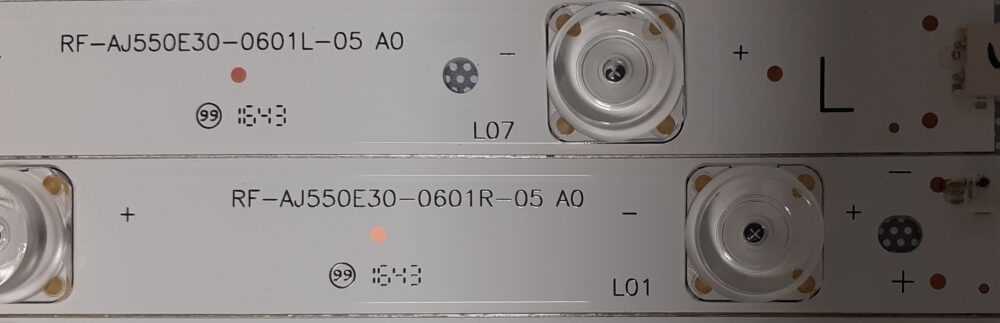RF-AJ550E30-0601R-05 RF-AJ550E30-0601L-05 A0 - Codice balle led TV Modules