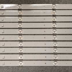 LM41-0000727A - Kit 10 barre a 6 led TV Sony KD-55X7056 - Pannello YS9S055CND01