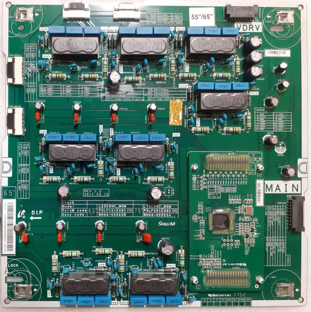 BN44-00902B - L65E8NC_MSM - Modulo inverter Samsung QE65Q7FAMT - Pannello CY-QM065FLLV2H - Version No 01 TV Modules