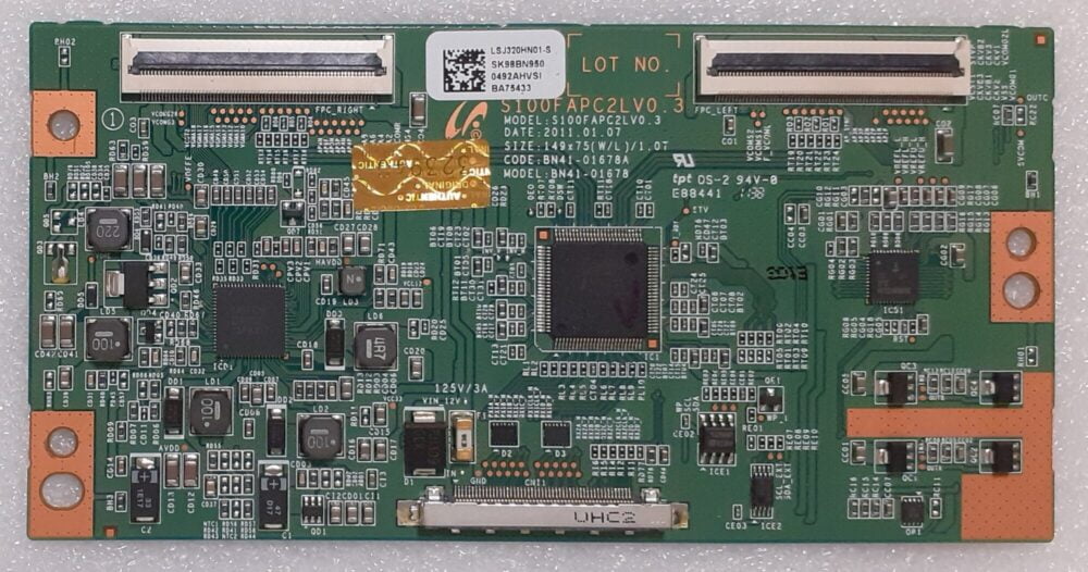 BN95-00492A - S100FAPC2LV0.3 - Samsung UE32D5500RWXXH Tijdregelmodule - LTJ320HN01-J Paneelversie 03 TV Modules